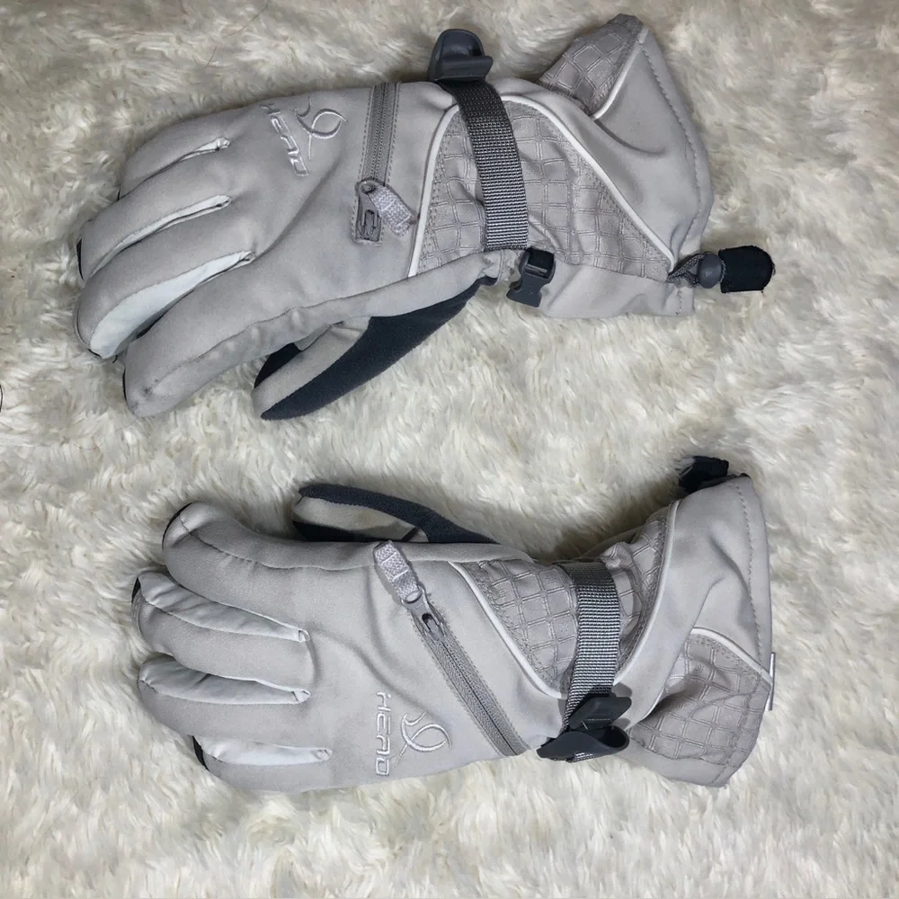 Head Gray Ski Gloves Boys Small